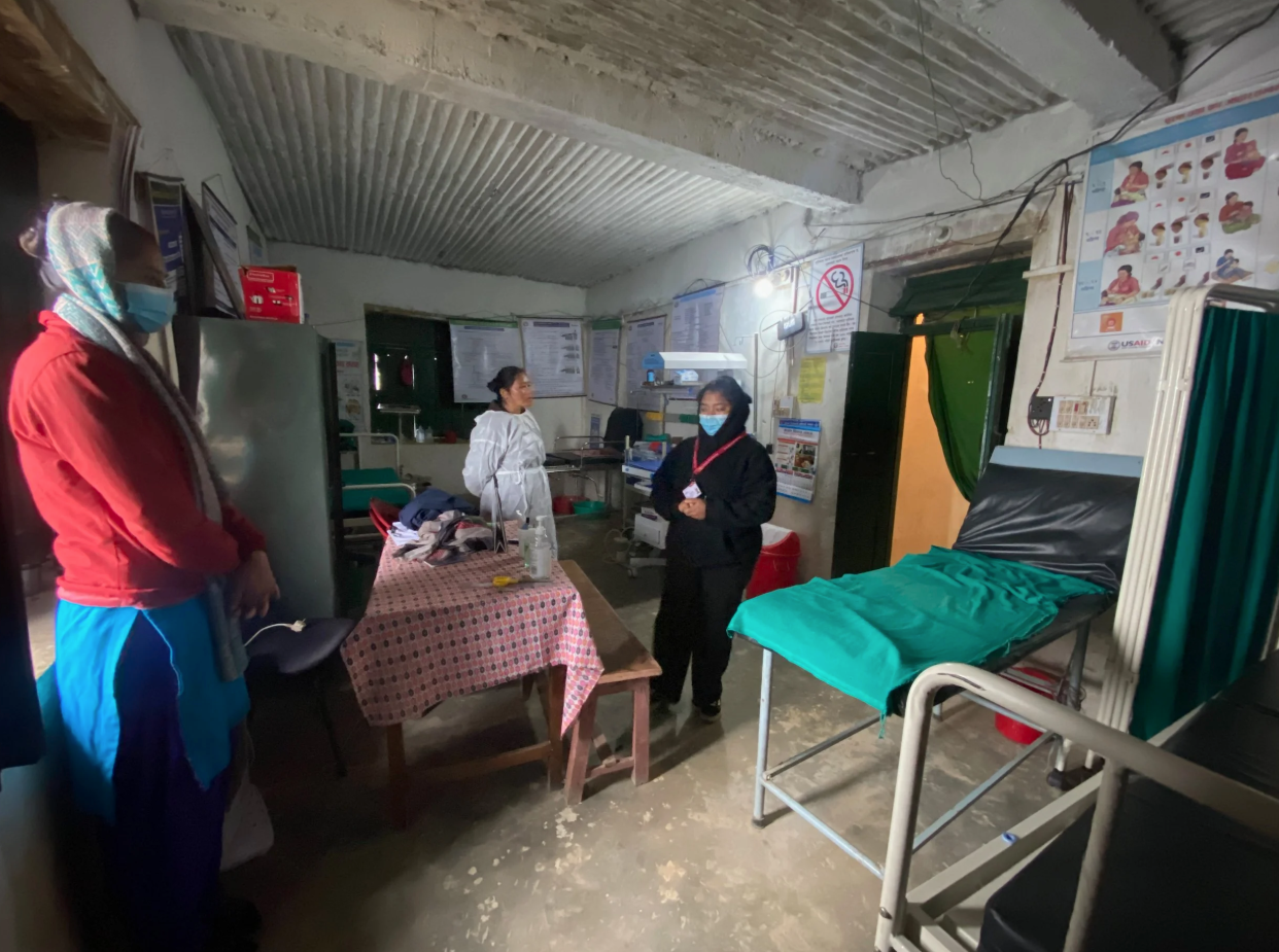Rural birthing center in Nepal